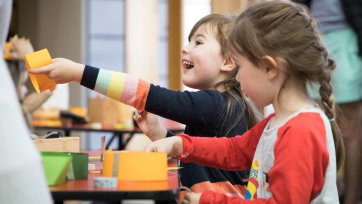 Children doing crafting activities