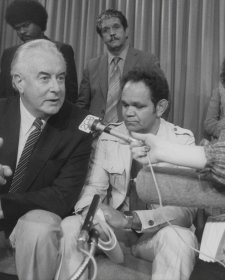 The Hon Gough Whitlam, Ossie Cruse and Michael Anderson
