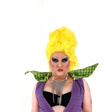 Shane Balcomb aka. Sasha Trajik-Mole, drag queen, 2011 by David Kelly