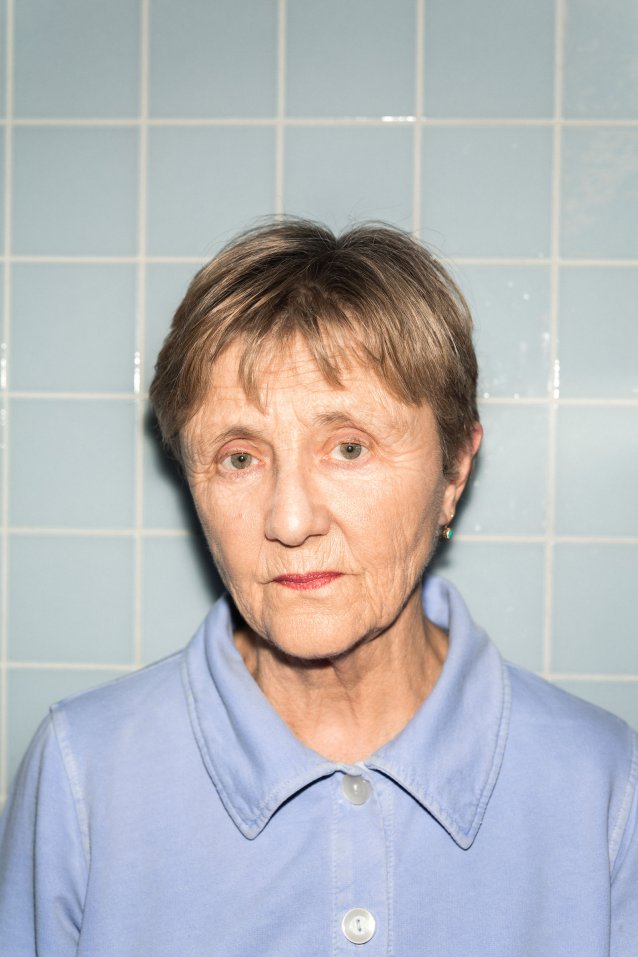 Helen Garner in her kitchen, 2018