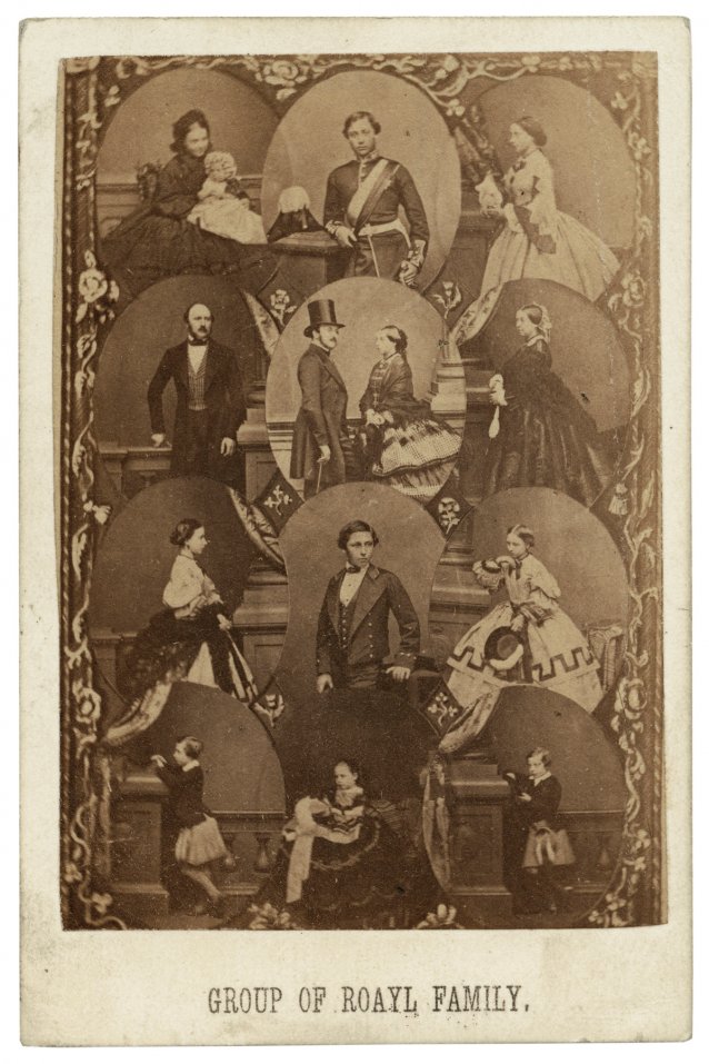 Group of Royal Family early, 1860s
