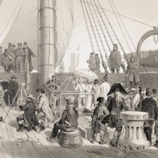 Pasage du Cercle Polaire, le 19 Janvier 1840  (Crossing the Antartic Circle, 19 January 1840)