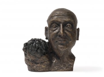 Self portrait with pug, 2009 by William Robinson
QUT Art Collection
Donated through the Australian Government’s Cultural Gifts Program by William Robinson