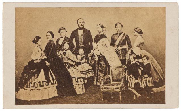 Queen Victoria and her family, 1860s after John Jabez
