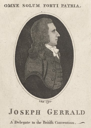 Joseph Gerrald, a delegate to the British Convention, 1794 by John Kay