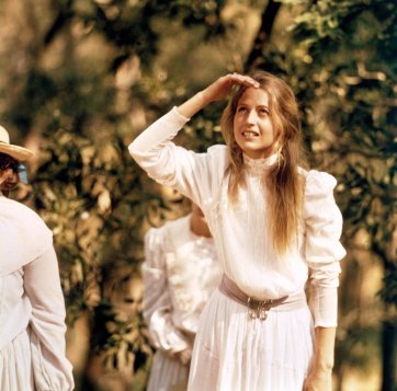 Anne-Louise Lambert (Miranda) leading the schoolgirls on their expedition to the rock in ‘Picnic at Hanging Rock’, 1975 David Kynoch
