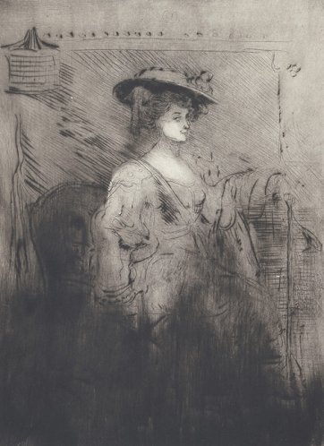 Portrait of Mrs Conder, c.1905 by Charles Conder (1868–1909)