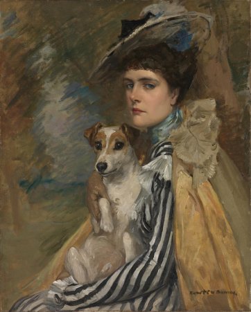 Portrait of the artist's wife, c. 1902 Rupert Bunny. National Gallery of Victoria, Felton Bequest, 1946