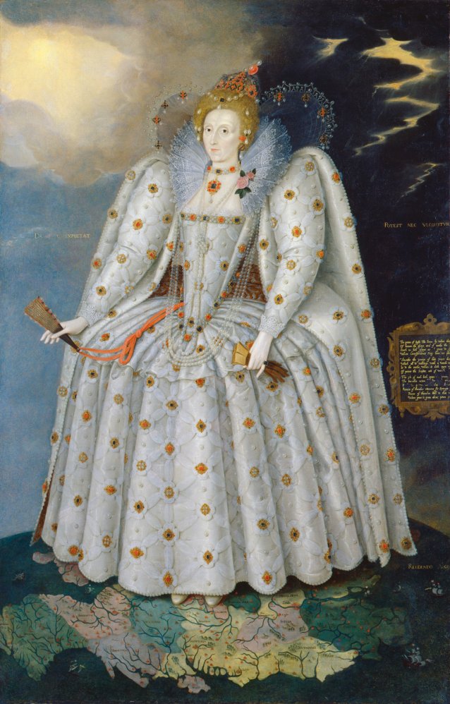 Queen Elizabeth I, c.1592 (also known as The ‘Ditchley’ portrait) by Marcus Gheeraerts, the Younger