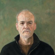 Self-portrait in black jumper, 2017 Graeme Drendel