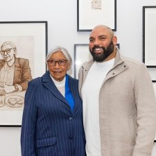 Aunty Beryl and Dennis Golding with their portrait