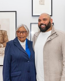 Aunty Beryl and Dennis Golding with their portrait