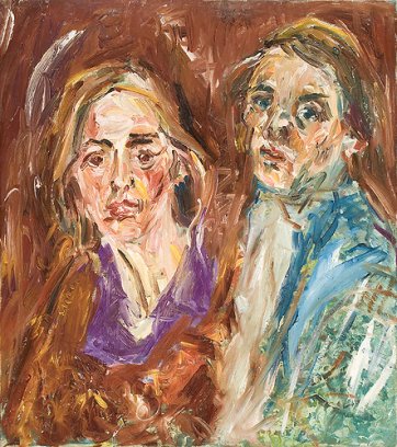 Double portrait (the artist and his wife), c.1970 by Matthew Perceval