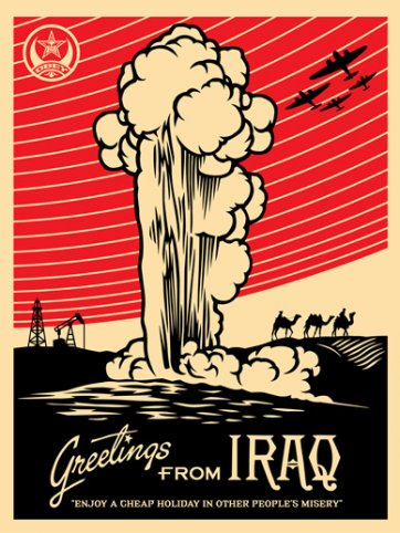 Greetings from Iraq, 2005 by Shepard Fairey