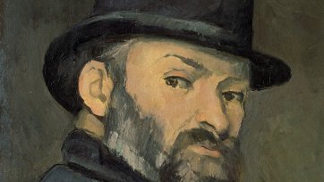 Self-portrait with bowler hat, 1885–6 by Paul Cézanne