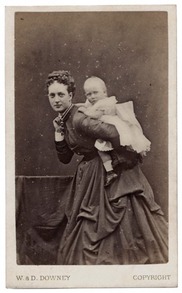 Princess Alexandra and Princess Louise, 1868 by 
W & D Downey