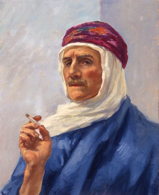 Self Portrait in Arab Dress, c. 1920