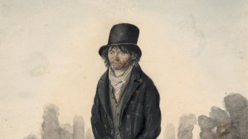 Little John of Colchester, a poor lunatic, c.1823 by John Dempsey