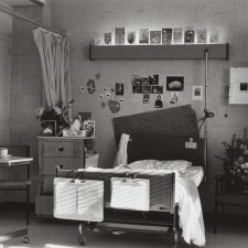 Carol Jerrems' bed with personal effects, Royal Hobart Hospital, 1979 Carol Jerrems