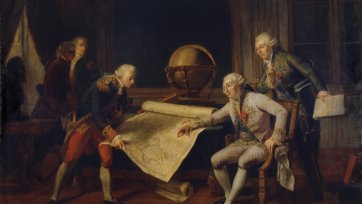 Louis XVI giving final instructions to the Comte de La Perouse, c. 1785