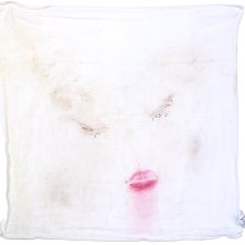 Self portrait on washcloth, 2024 Nena Salobir