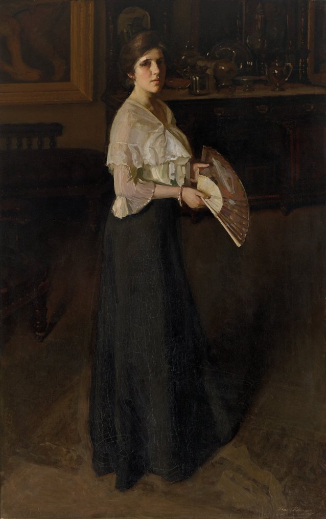 Lady with a fan, 1904 Hugh Ramsay