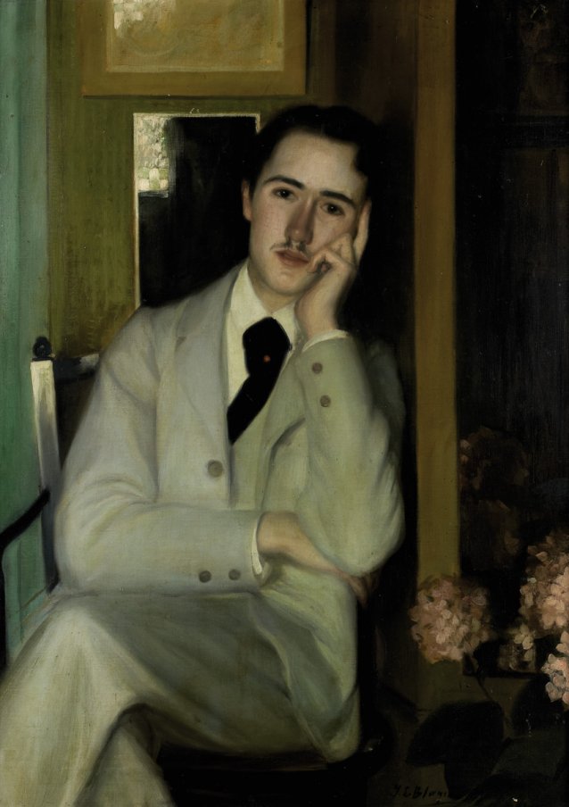 Portrait of André Gide, c. 1890 by Jacques Émile Blanche