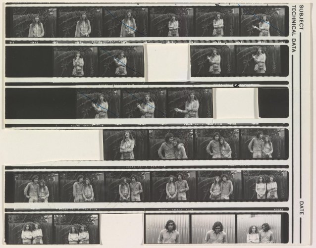 Contact sheet (Virginia Fraser, Carol Jerrems, Ron Johnston), 1974