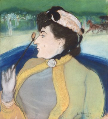 Woman in a barouche, c. 1889 by Louis Anquetin