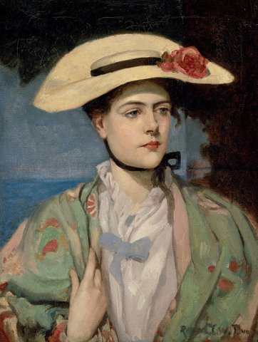 Portrait of the artist’s wife, c.1902 by Rupert Bunny (1864–1947)