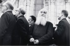 Priest at Lourdes Centenary, France