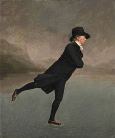 Revd Dr Robert Walker Skating on Duddingston Loch, c.1795 by Sir Henry Raeburn