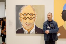 Thom Roberts with A Portriff of Adam (Shane Simpson)
