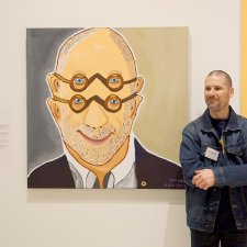 Thom Roberts with A Portriff of Adam (Shane Simpson)