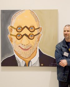 Thom Roberts with A Portriff of Adam (Shane Simpson)