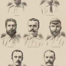 'The Australian Cricketers' from The Illustrated Sporting and Dramatic News June 1882, page 2 Unknown artist Publisher Illustrated Sporting and Dramatic News