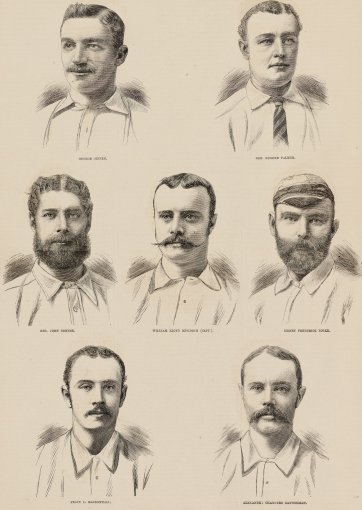 'The Australian Cricketers' from The Illustrated Sporting and Dramatic News June 1882, page 2 Unknown artist Publisher Illustrated Sporting and Dramatic News