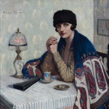 Girl with Cigarette, c. 1925 by Agnes Goodsir