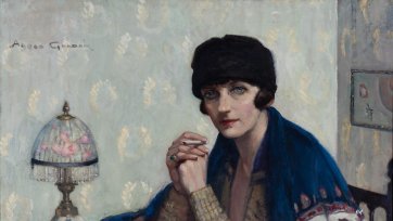 Girl with Cigarette, c. 1925 by Agnes Goodsir